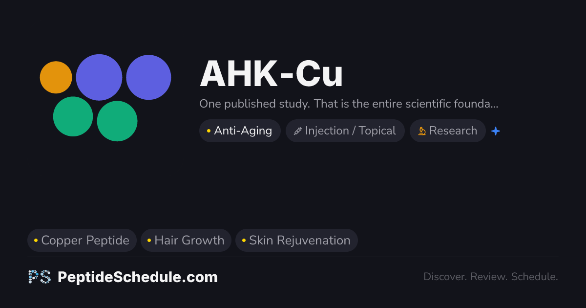 AHK-Cu Dosage Guide & Calculator