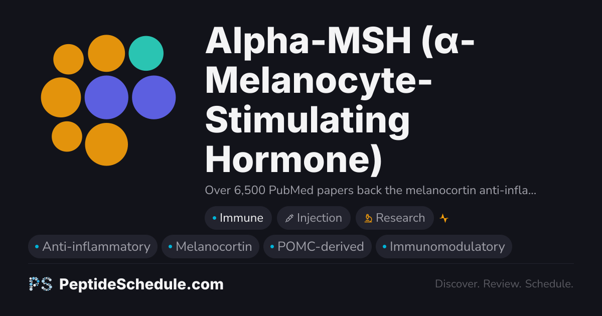 Alpha-MSH (α-Melanocyte-Stimulating Hormone) Peptide: Dosage, Benefits ...