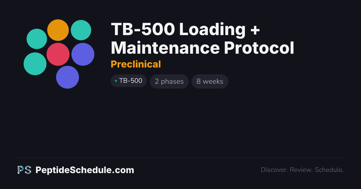 TB-500 Loading + Maintenance Protocol — Healing & Recovery Protocol ...